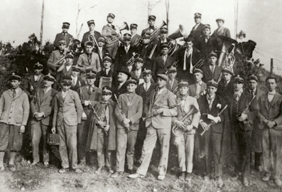 Foto del primo gruppo bandistico: 'Società Filarmonica di Grezzana' - 1926