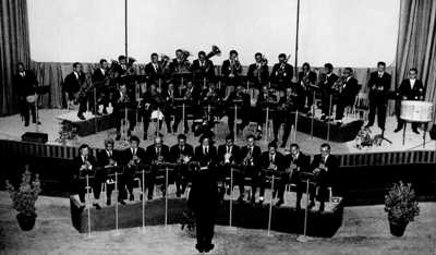 Foto della Banda Cittadina di Grezzana - cinquantesimo anniversario dalla fondazione - Anno 1973