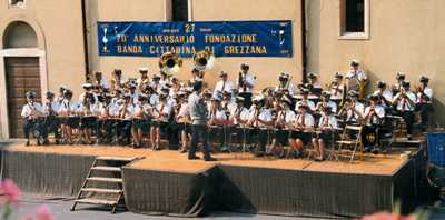 Foto della Banda Cittadina di Grezzana - settantesimo anniversario dalla fondazione - Anno 1993